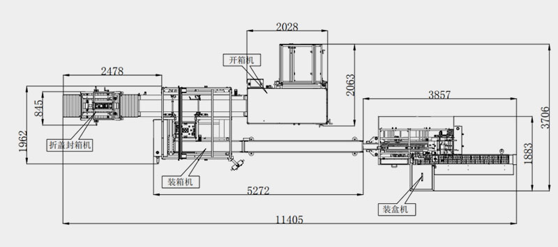 一次性口罩自動裝盒裝箱包裝生產線機器尺寸圖.jpg